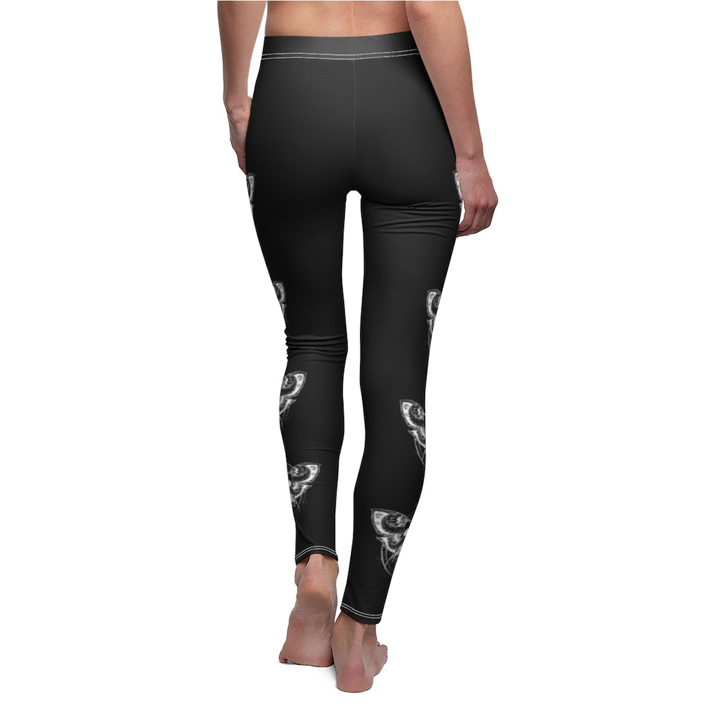 Death Moth Leggings Black