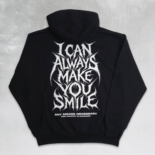 Always Smile Pullover Hoodie Black